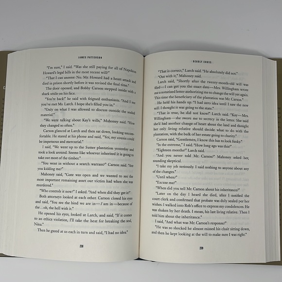 DEADLY CROSS Hardback Book by James Patterson - Picture 5 of 7
